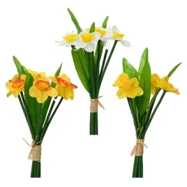 sztuczne-kwiaty-zonkil-zonkile-bukiet-zolte-biale-dekoracja-wiosna-25cm