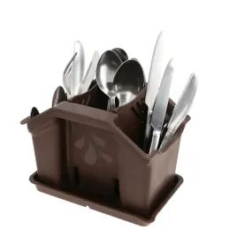 ociekacz-na-sztucce-3-komory-brazowy-suszarka-organizer-kuchenny