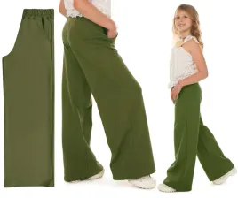 spodnie-dresowe-dziewczece-szerokie-wide-leg-oliwkowe-r-134-produkt-pl