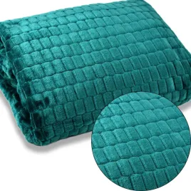koc-milano-160x200cm-kostka-elegancki-miekki-butelkowa-zielen
