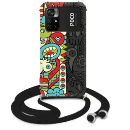 etui-do-xiaomi-poco-m4-pro-4g-crossbody-case-sznurek-czarny-ochrona-wzory