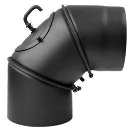 kolano-z-szybrem-i-wyczystka-fi-150-spalinowe-regulowane-do-pieca-blacha