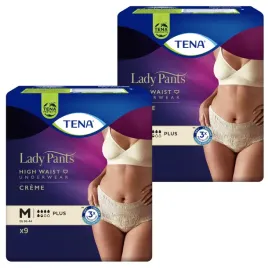 2x9szt-bielizna-chlonna-roz-m-nietrzymanie-moczu-tena-lady-pants-plus-krem