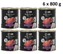 john-dog-jelen-mokra-karma-dla-psa-pure-black-special-jelen-6x800g