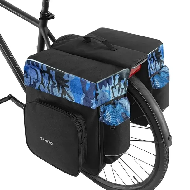 Sakwa na bagażnik Torba rowerowa 30L dwukomorowa usztywniona odblaski