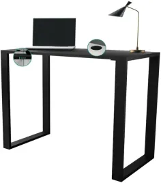 biurko-100-cale-czarne-metalowe-nogi-czarny-blat-100x50