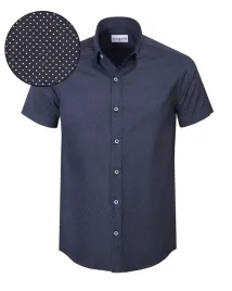 koszula-meska-z-krotkim-rekawem-granatowa-w-kropki-slim-fit-pako-jeans