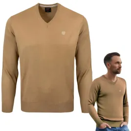 sweter-meski-w-serek-elegancki-gladki-karmelowy-xxl-pako-jeans