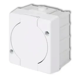 karlik-senior-gniazdo-pojedyncze-z-uziemieniem-2p-z-natynkowy-ip44