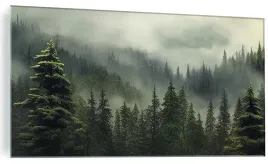 obraz-na-szkle-las-we-mgle-krajobraz-drzew-o-poranku-szklany-120x60cm