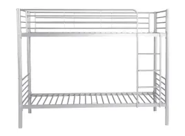 lozko-pietrowe-szary-90x200-metalowe-z-materacami-bonell