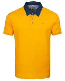 polo-koszulka-meska-bawelna-zolta-z-jeansowym-kolnierzykiem-pacific