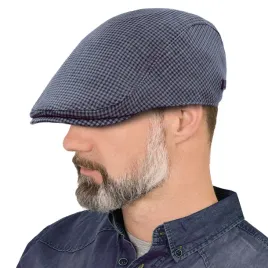 kaszkiet-meski-bawelniany-na-lato-czapka-w-krateczke-niebieski-pako-jeans