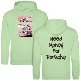 bluza-damska-pistacjowa-na-prezent-motoryzacja-need-money-for-porsche-s