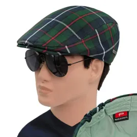 kaszkiet-meski-czapka-premium-szkocka-krata-bawelniany-zielony-pako-jeans