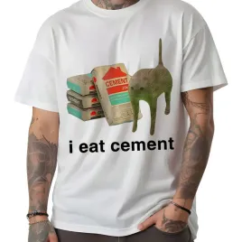 koszulka-meska-biala-t-shirt-i-eat-cement-cat-kot-smieszny-rozmiar-l