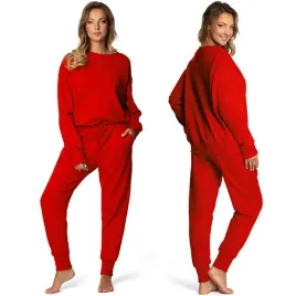 dkaren-dk-k-b7-czerwony-bawelna-komplet-xl-bluza-spodnie