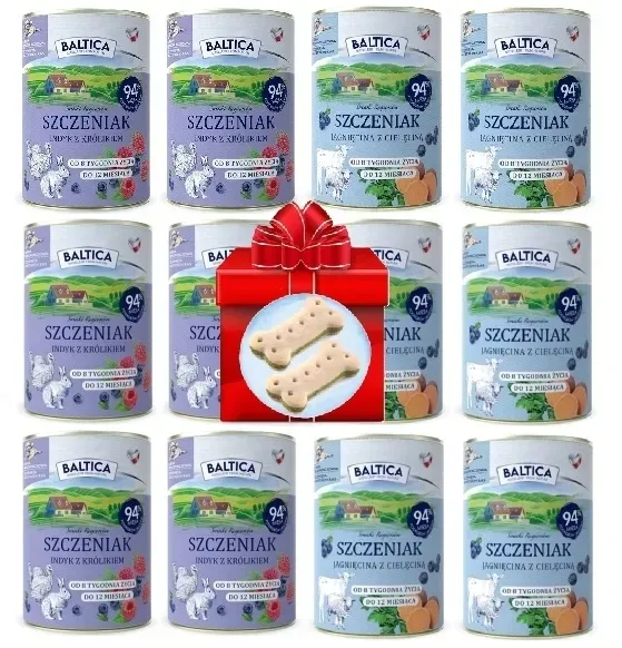 Baltica PUPPY Szczeniak MIX SMAKÓW 12x400g