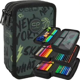 coolpack-piornik-szkolny-trzykomorwy-wyposazenie-kredki-pisaki-tiger