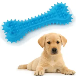 kosc-dentystyczna-gryzak-dla-psa-szczeniaka-gumowa-zabawka-niebieska