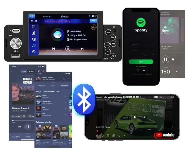 radio-samochodowe-1din-bluetooth-5-ekran-dotyk-apple-carplay-android-auto-stan-nowy-kod-producenta-vrt-1din-5cali