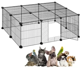 kojec-zagroda-metalowa-drzwi-dla-malych-zwierzat-klatka-skladany-wybieg