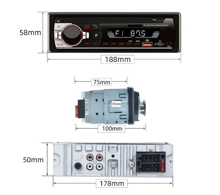 radio-samochodowe-1din-bluetooth-mikrofon-usb-sd