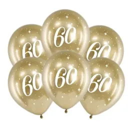 balony-zlote-glossy-chromowane-60-urodziny-blyszczace-30cm-6szt