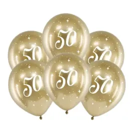 balony-zlote-glossy-chromowane-50-urodziny-blyszczace-30cm-6szt