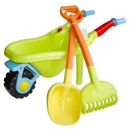eco-line-taczka-dla-dzieci-hemar-kolor-limonkowy-lopatka-grabki-do-piasku