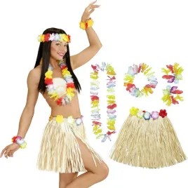 kostium-hawajski-aloha-hula-damski-akcesoria-5x-spodnica-kwiaty-zestaw-5x