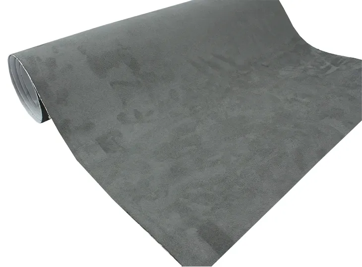 MATERIAŁ ZAMSZ FOLIA SAMOPRZYLEPNA KLEJ SZARY 0,5m