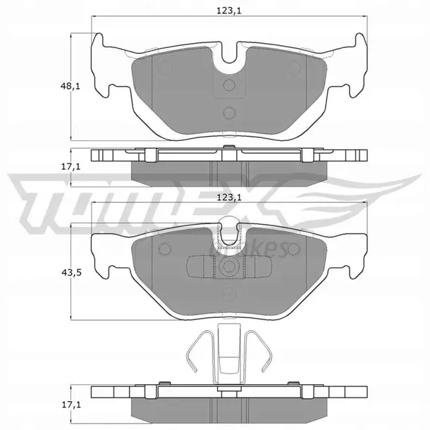 klocki-tomex-tyl-bmw-1-e81-3-e90-x1-e84-stan-nowy