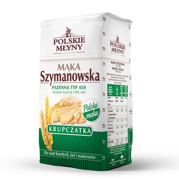 polskie młyny Mąka pszenna typ 450 Szymanowska krupczatka 1 kg