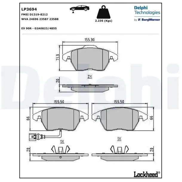 delphi-tarcze-klocki-przod-vw-scirocco-288mm-producent-czesci-delphi