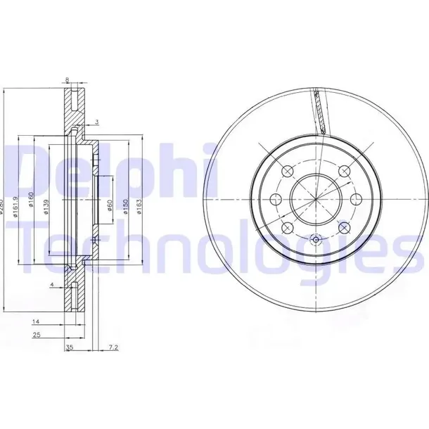 delphi-tarcze-klocki-przod-combo-c-01-11-280mm-stan-nowy