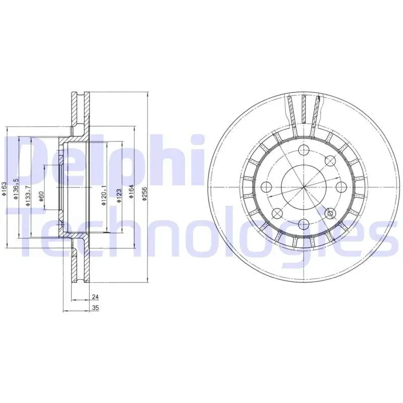 delphi-tarcze-przod-opel-vectra-b-1995-2004-4sruby