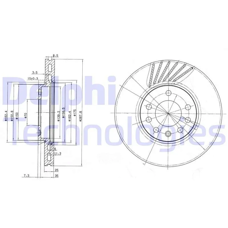 delphi-tarcze-przod-opel-calibra-288mm