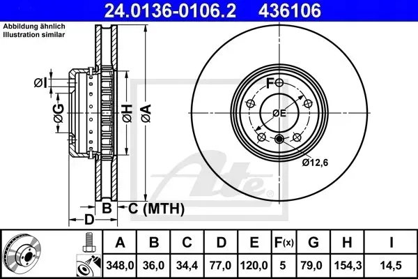 tarcze-klocki-ate-przod-bmw-5-e60-e61-348mm