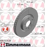 tarcze-klocki-zimmermann-przod-vw-multivan-v-333mm-stan-nowy