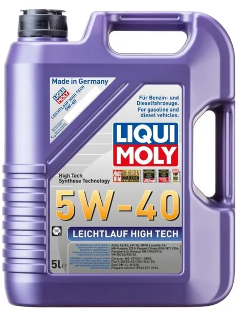 Olej silnikowy Liqui Moly Leichtlauf High Tech 5W-40 5L