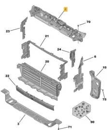 wzmocnienie-czolowe-gorne-308-t9-13-9816603980-oe