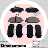 klocki-zimmermann-przod-citroen-c8-285mm-stan-nowy