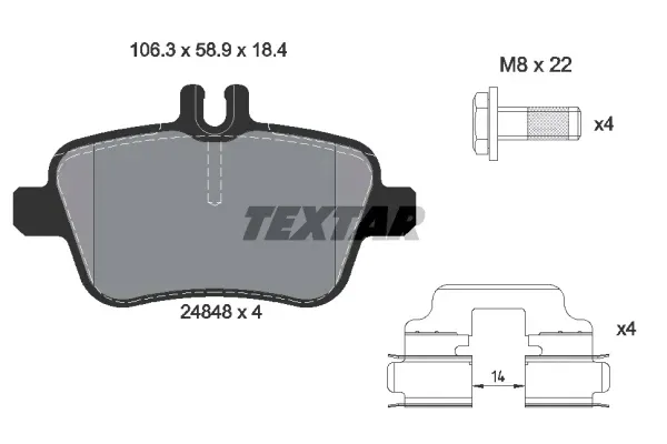 klocki-textar-tyl-mercedes-gla-x156