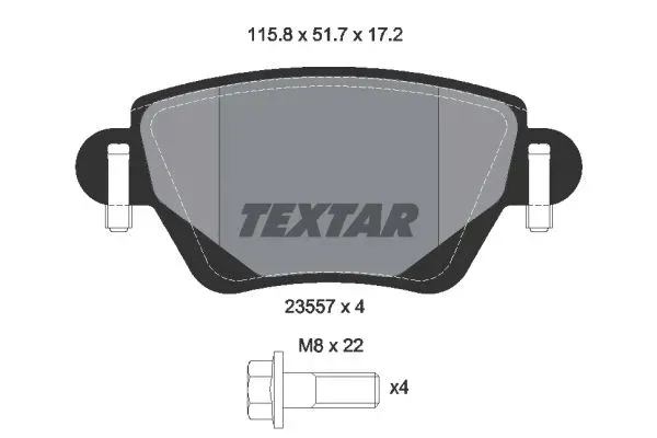 klocki-textar-tyl-ford-mondeo-mk3-2004