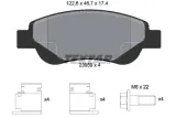 klocki-textar-przod-citroen-c1-stan-nowy