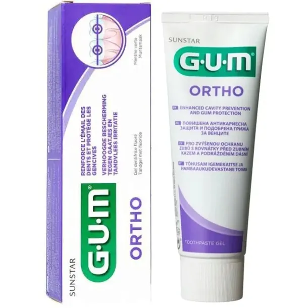 Pasta do zębów ortodontyczna Sunstar GUM Ortho 75 ml