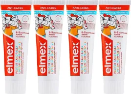 4x75-ml-pasta-dla-dzieci-0-5-lat-elmex-ochrona-zebow-mlecznych-300-ml