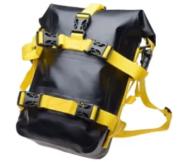 motocyklowa-torba-sakwa-na-gmole-rolltop-z-paskiem-na-ramie-zolta