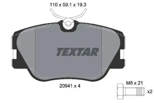 klocki-textar-przod-mercedes-w124